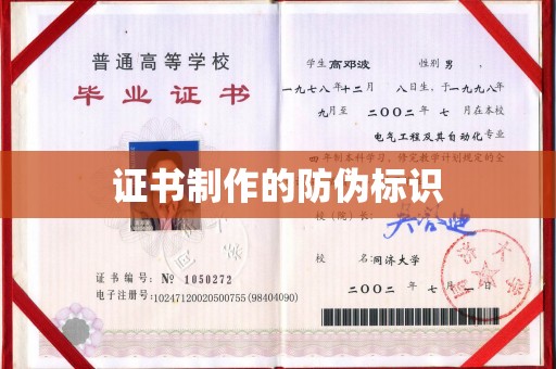 洮北证书制作的防伪标识
